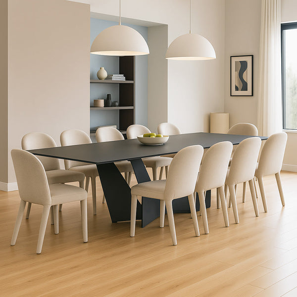 Apex : Dbl Ext Dining Table with Onasis Chairs