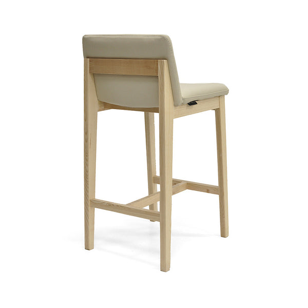 Bailey : Bar Stool Ash Frame with Clay Leather