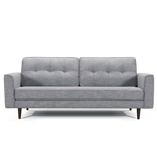 Brighton : Fabric Sofa with Quilted Back & Pencil Legs - Modern Home Furniture