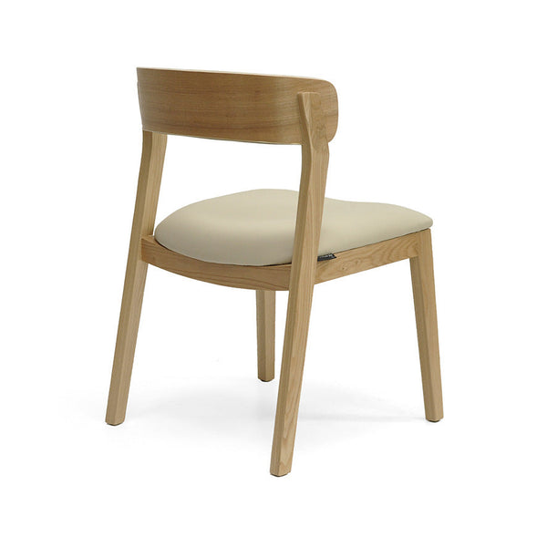 Caitlin : Dining Chair Ash Frame with Clay Leather