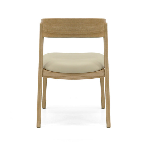 Caitlin : Dining Chair Ash Frame with Clay Leather
