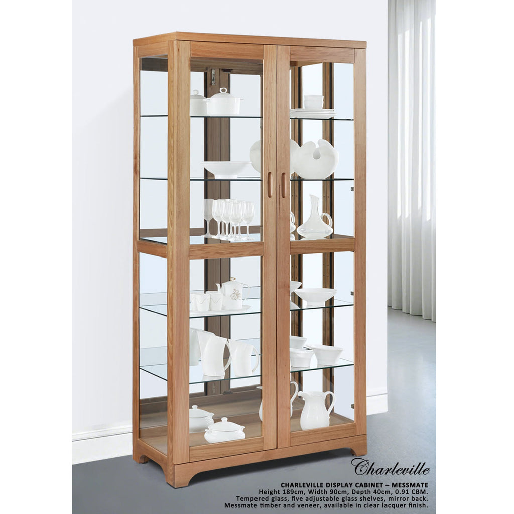 Charleville : Display Cabinet in Messmate Timber