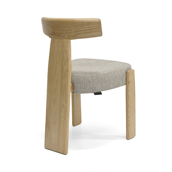 Chloe : Dining Chair Ash Frame with Fusion Stone Fabric