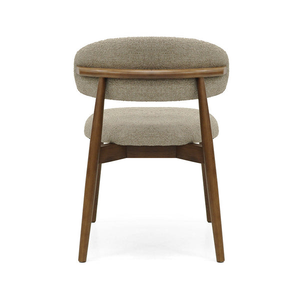 Cleo : Dining Chair Walnut Frame with Canyon Taupe Fabric