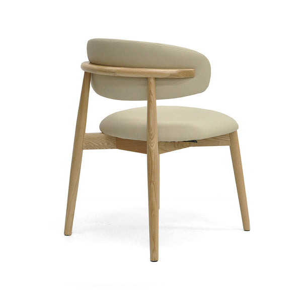 Cleo : Dining Chair Ash Frame with Clay Leather