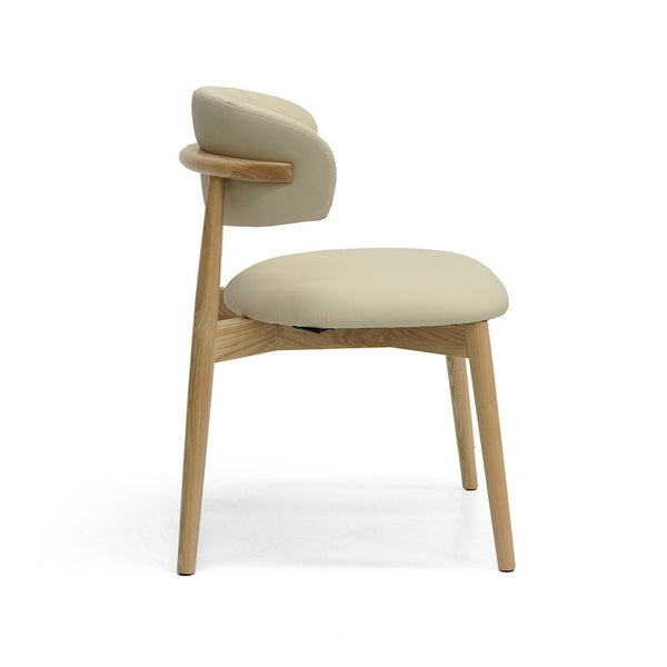Cleo : Dining Chair Ash Frame with Clay Leather