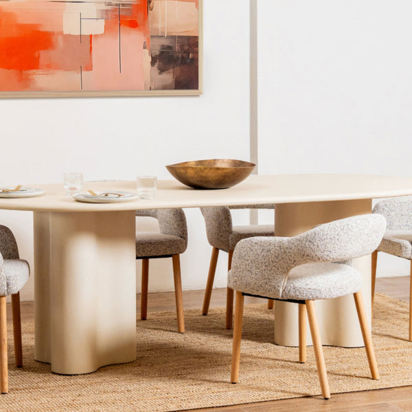 Coastal : Dining Table with Carlo Chairs