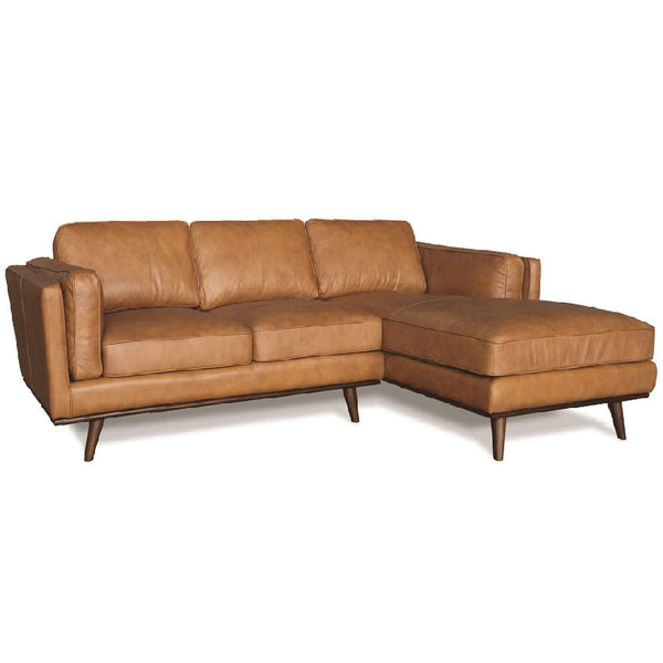Coco : Chaise Leather Sofa