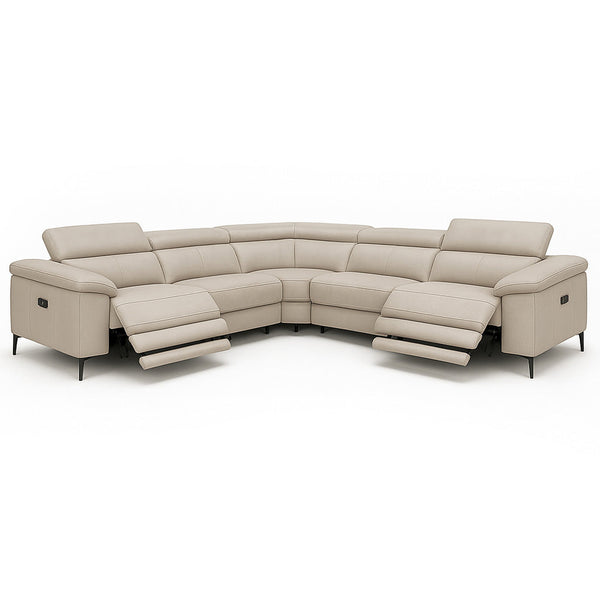 Daydream: Modular Corner Sofa in Leather