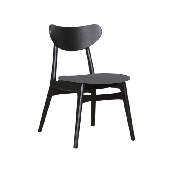 Finland dining chair Black with grey pu