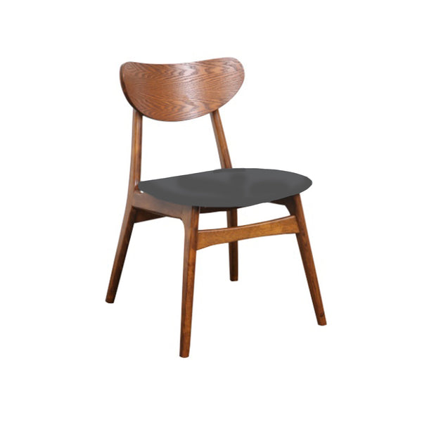 Finland dining chair Teak with grey pu