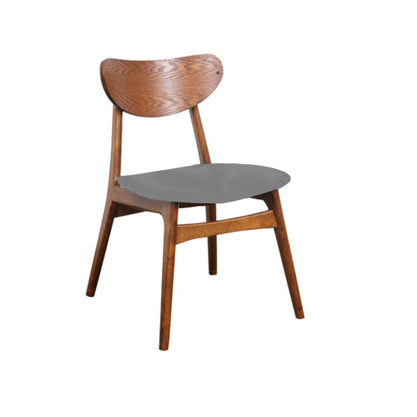 Finland dining chair Teak with truffle fabric