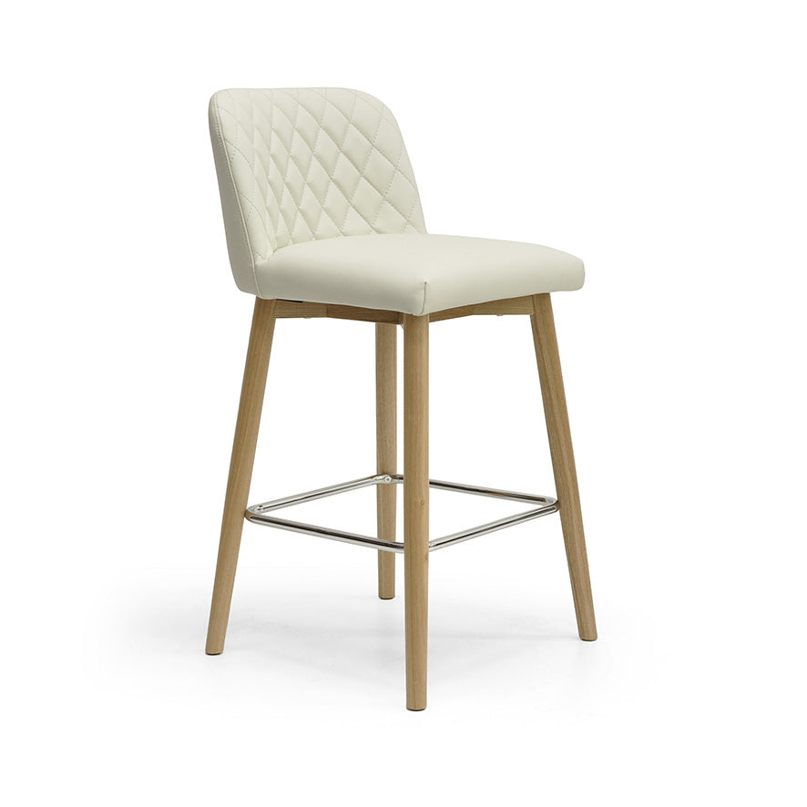 Grace : Bar Stool in Lamb Leather