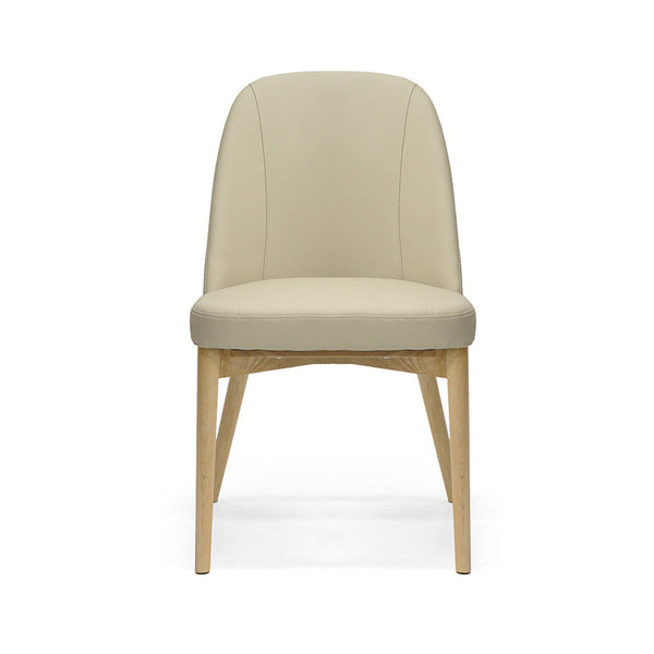Halo : Dining Chair Ash Frame with Clay Leather