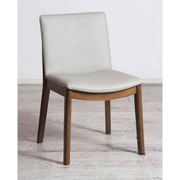 Koda : Dining Chair Leather Upholstery / Walnut Leg
