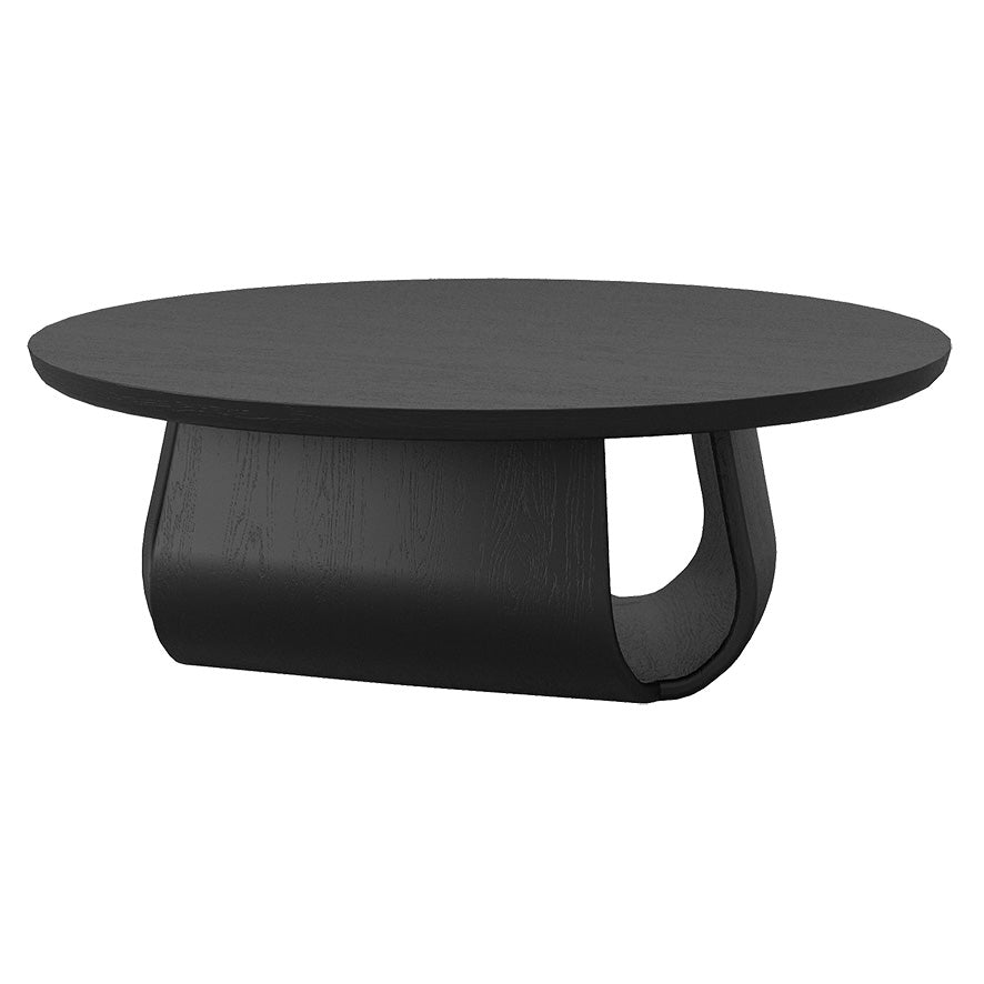Lambert : Round Coffee Table Black Oak