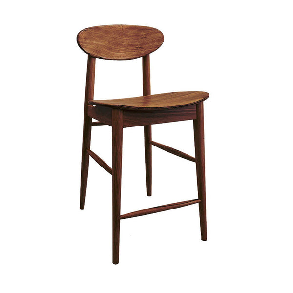 Abigale : Bar Stool in Solid Blackwood