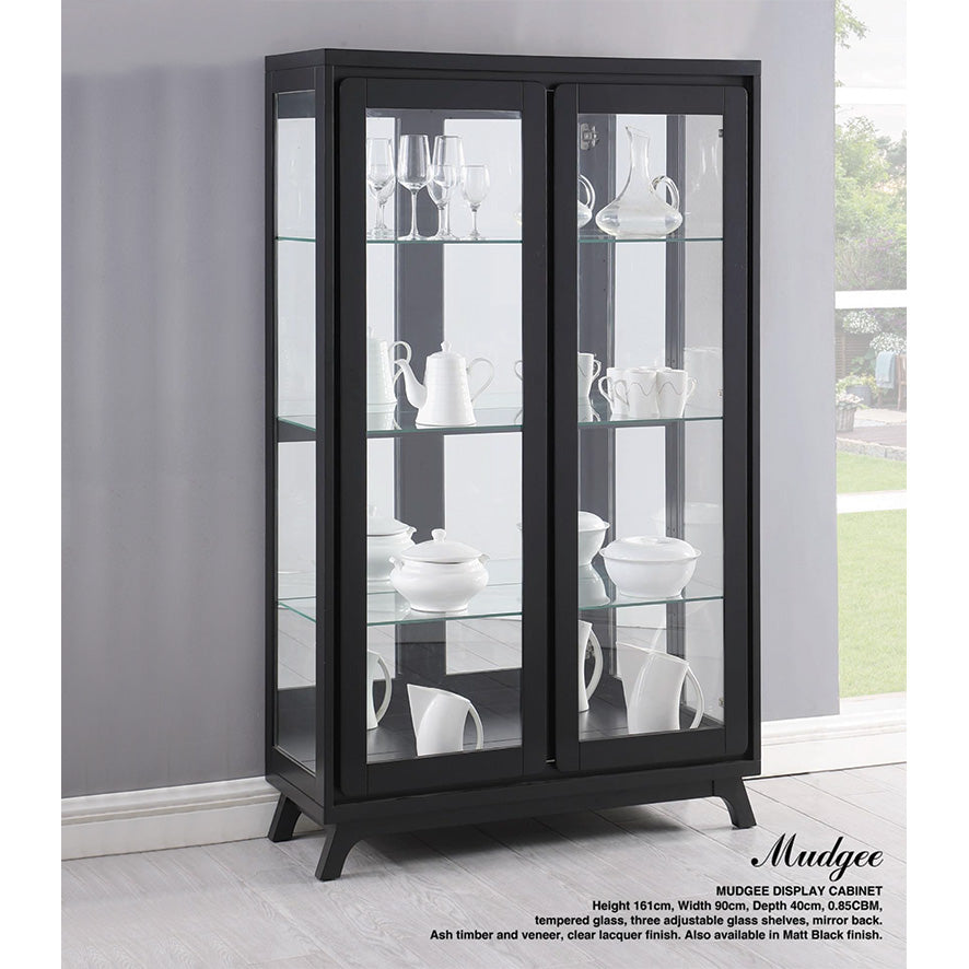Mudgee : Display Cabinet Matt Black