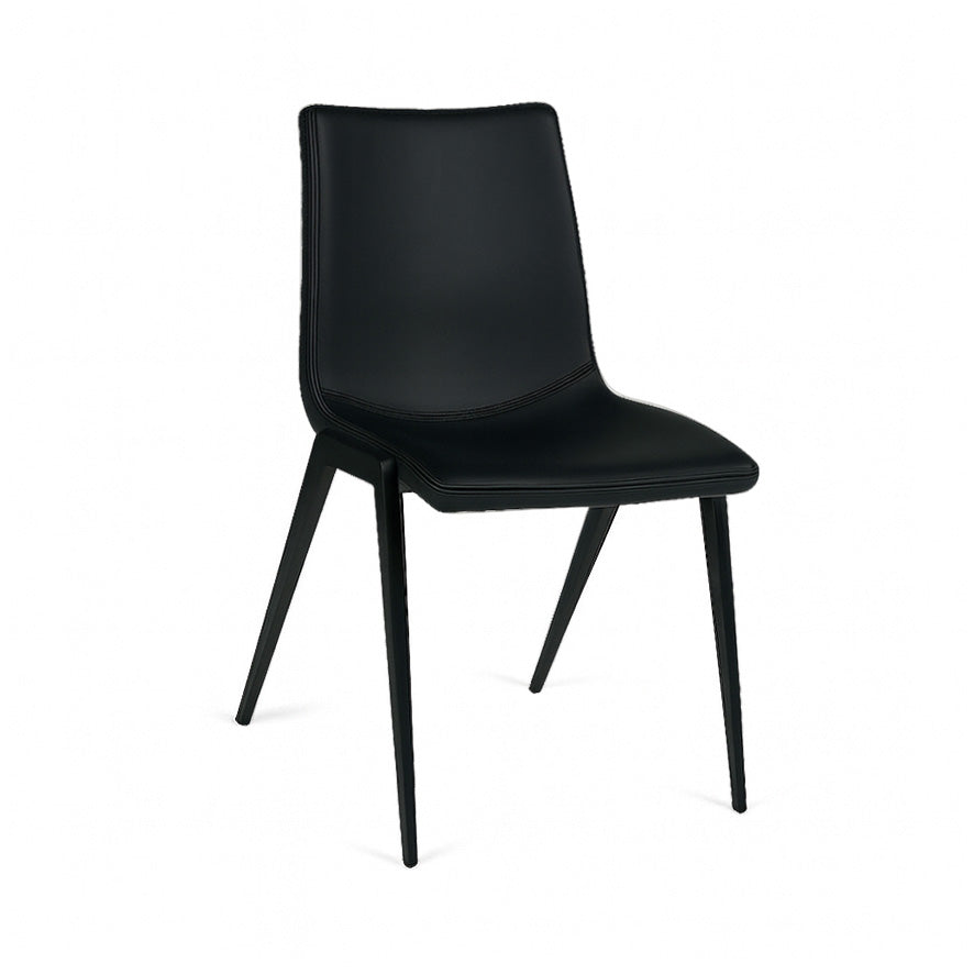 Nadia : Chair Black Frame Black PU