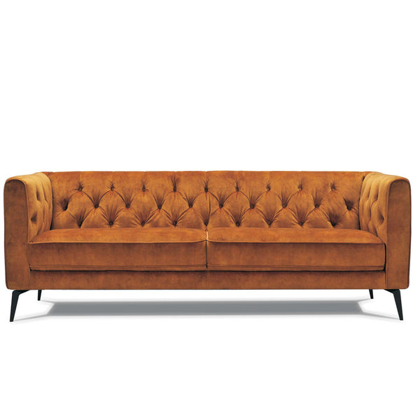Oxford sofa gold velvet