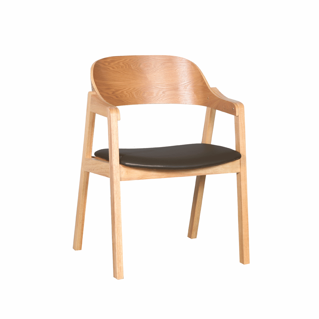 Norway : Dining Chair Soft Seat Natural