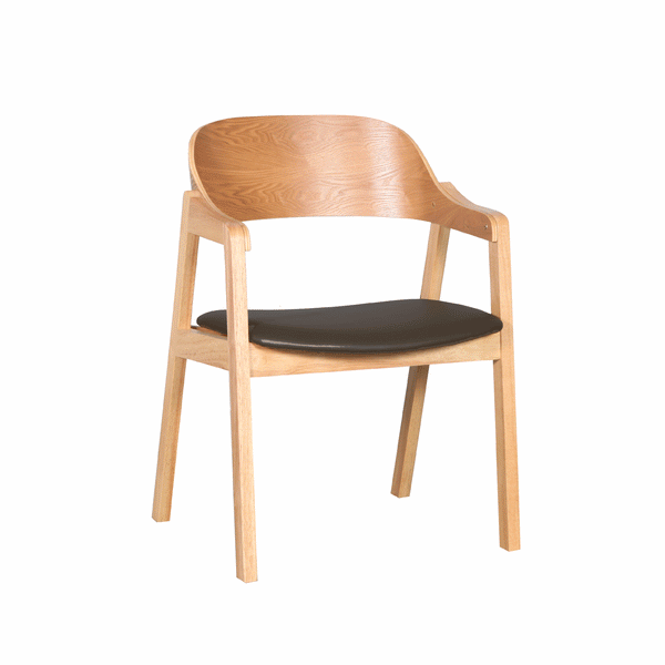 Norway : Dining Chair Soft Seat Natural