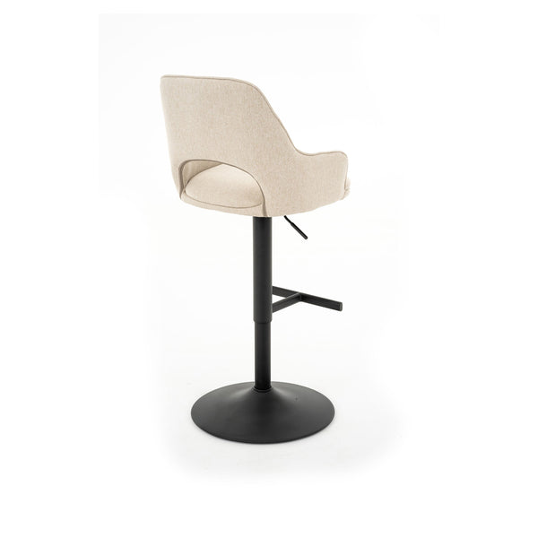 Petra : Bar Stool Beige Fabric