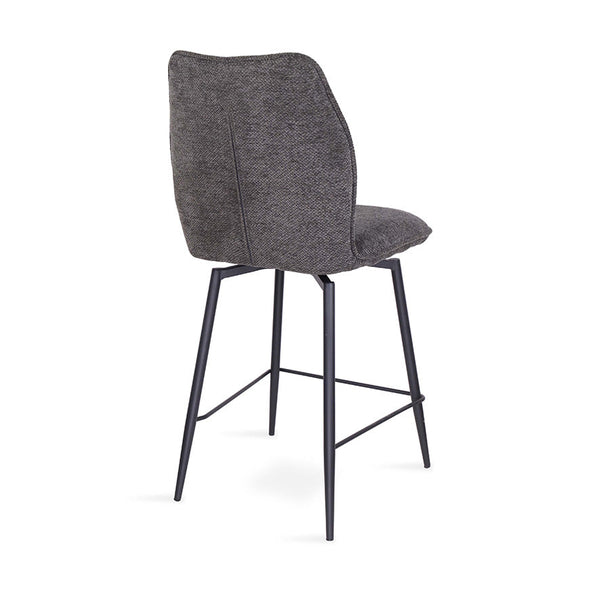 Sable : Bar Stool Charcoal Fabric