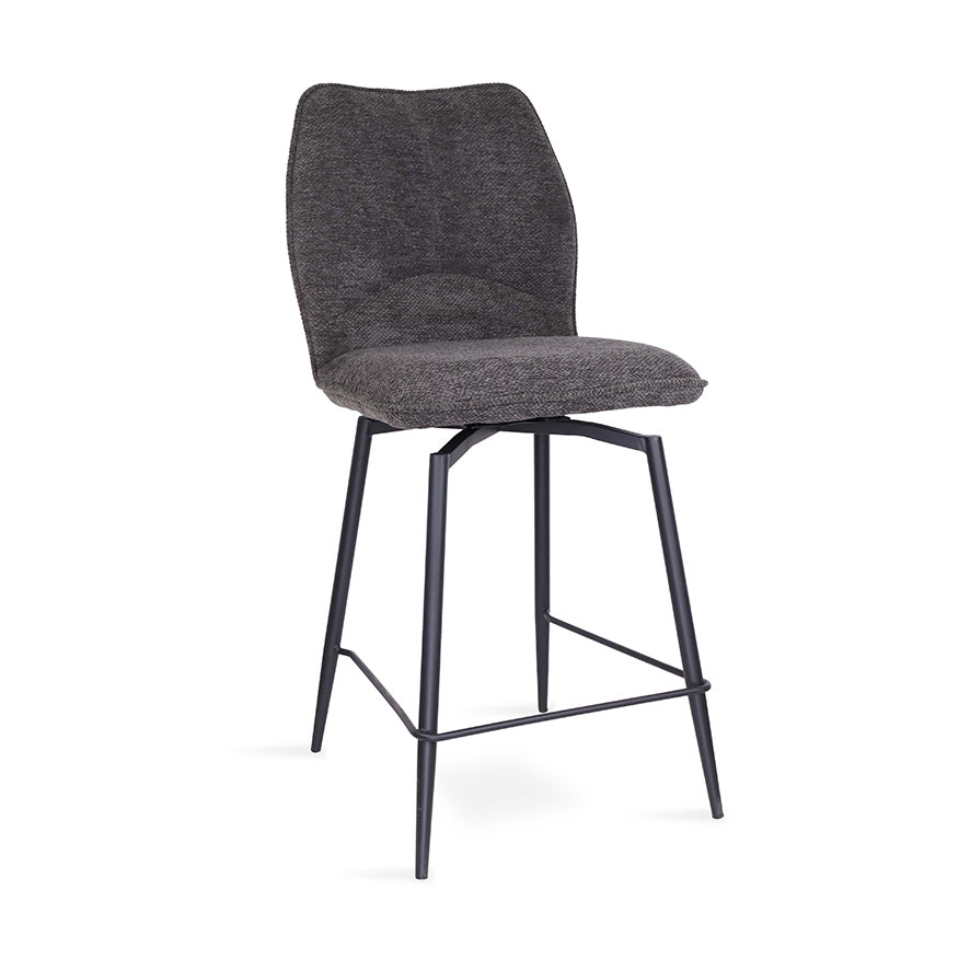 Sable : Bar Stool Charcoal Fabric