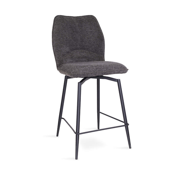 Sable : Bar Stool Charcoal Fabric
