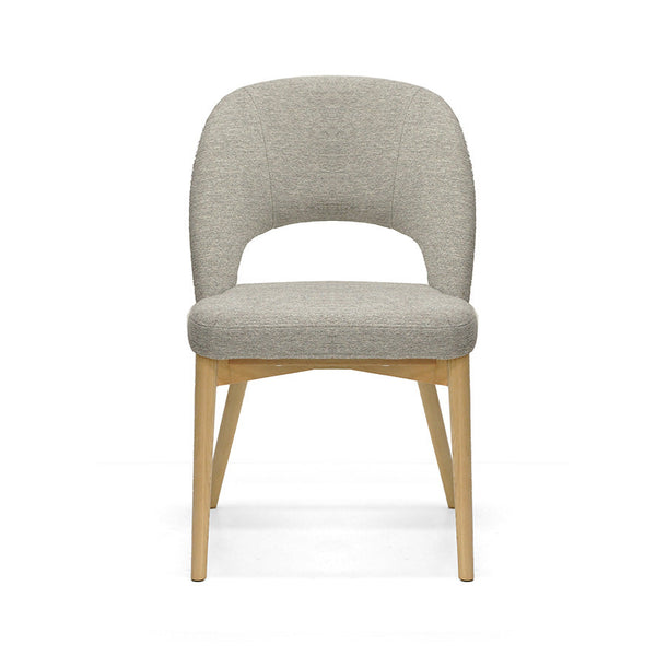 Sarah : Dining Chair Ash Frame with Fusion Stone Fabric