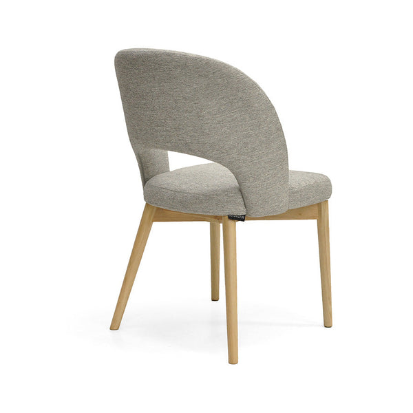 Sarah : Dining Chair Ash Frame with Fusion Stone Fabric