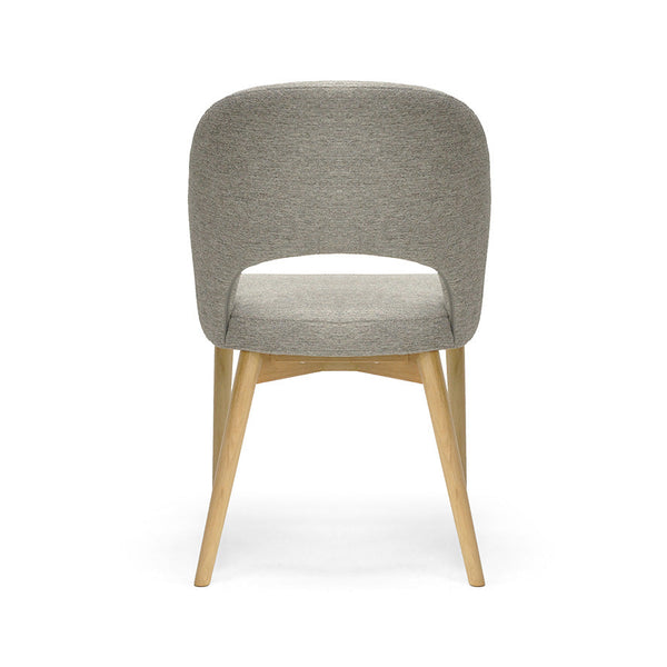 Sarah : Dining Chair Ash Frame with Fusion Stone Fabric