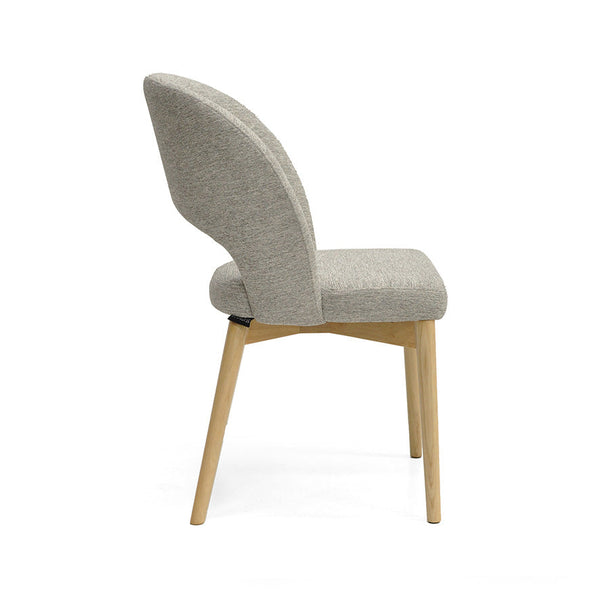 Sarah : Dining Chair Ash Frame with Fusion Stone Fabric