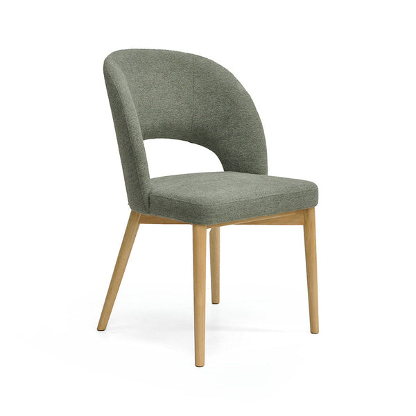 Sarah : Dining Chair Ash Frame with Fusion Forrest Fabric