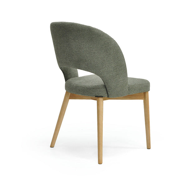 Sarah : Dining Chair Ash Frame with Fusion Forrest Fabric