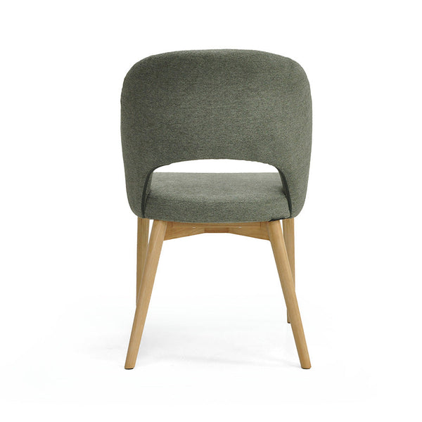 Sarah : Dining Chair Ash Frame with Fusion Forrest Fabric