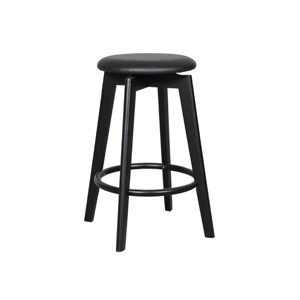 Sandown bar stool black frame black pu