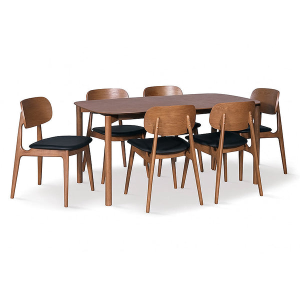 Vue: Dining Table Light Walnut or Natural