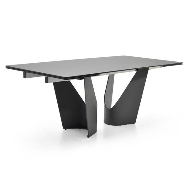 Apex : Glass Double Extension Dining Table - Modern Home Furniture