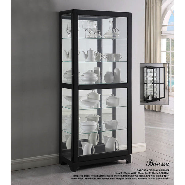 Barossa : Display Cabinet Black