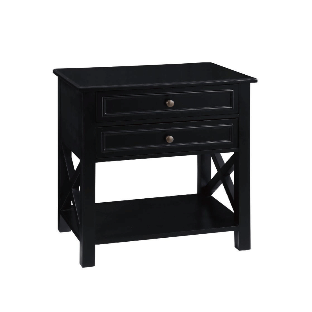 Long Beach : Bedside Table Black