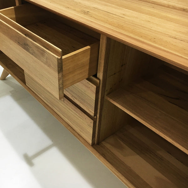 Oslo : Buffet Cabinet in Messmate Timber with Scandinavian Design - Modern Home Furniture