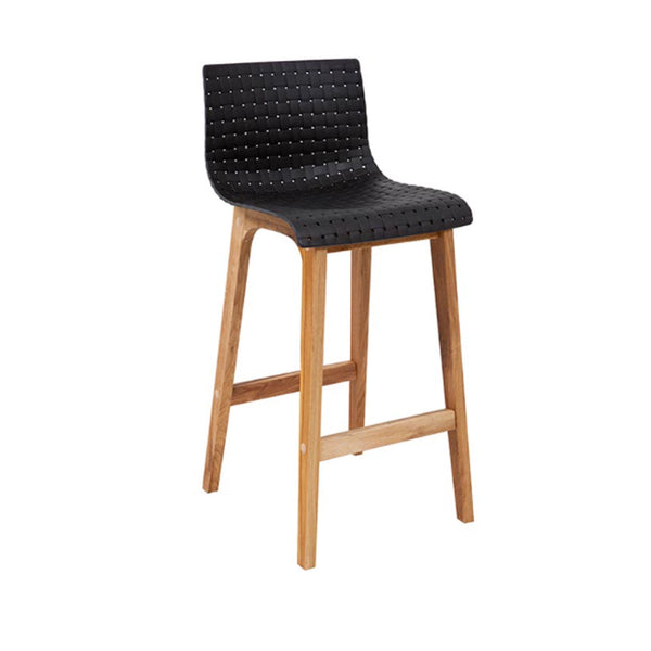 Rhone : Bar Stool Oak Frame / Black Seat