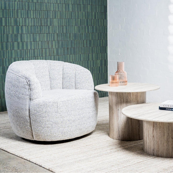 Arlington Grey : Accent Chair Swivel