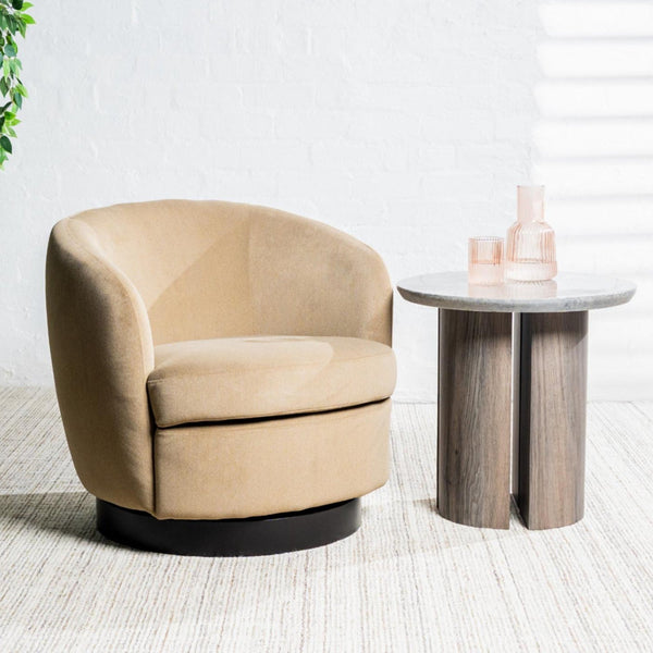 Belize Latte : Accent Chair Swivel