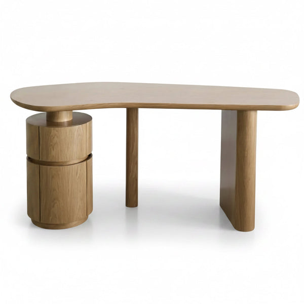 Trento Desk in Light Walnut 