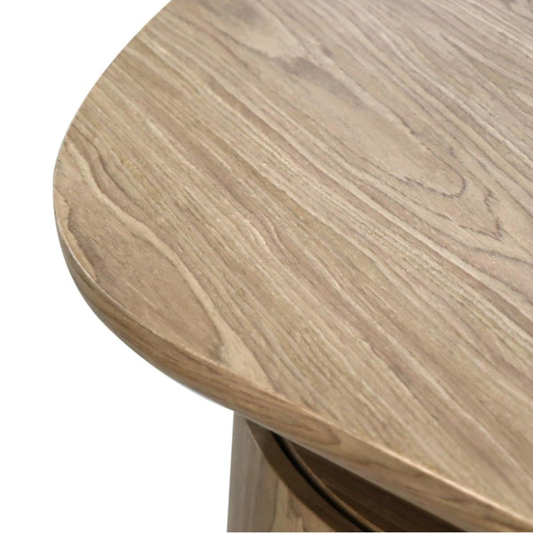 Trento Desk in Light Walnut Zoom Top