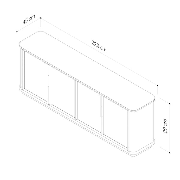 Aston : Buffet Cabinet 2.2m