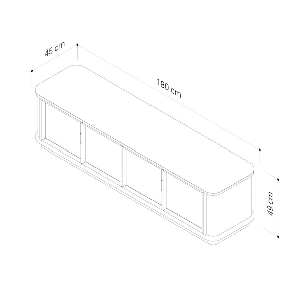 Aston : TV Unit 1.8m